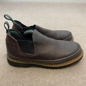 Georgia Boot Georgia Giant Romeo Boots Mens Size 11 Brown Leather Slip On GR262